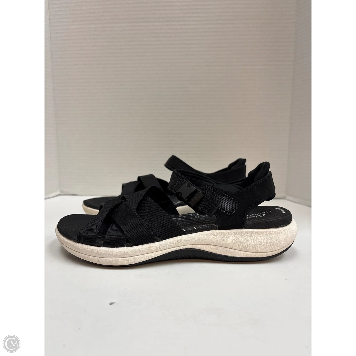 Sandals Flats By Clarks In Black, Size: 7