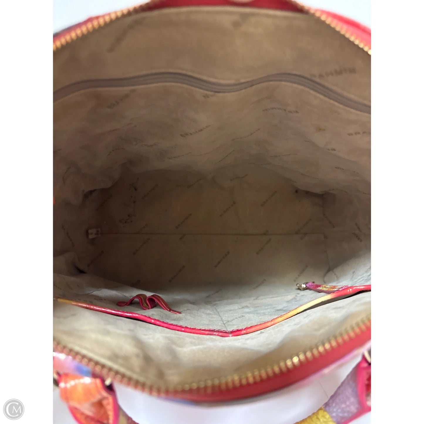 Handbag Designer By Brahmin, Size: Large