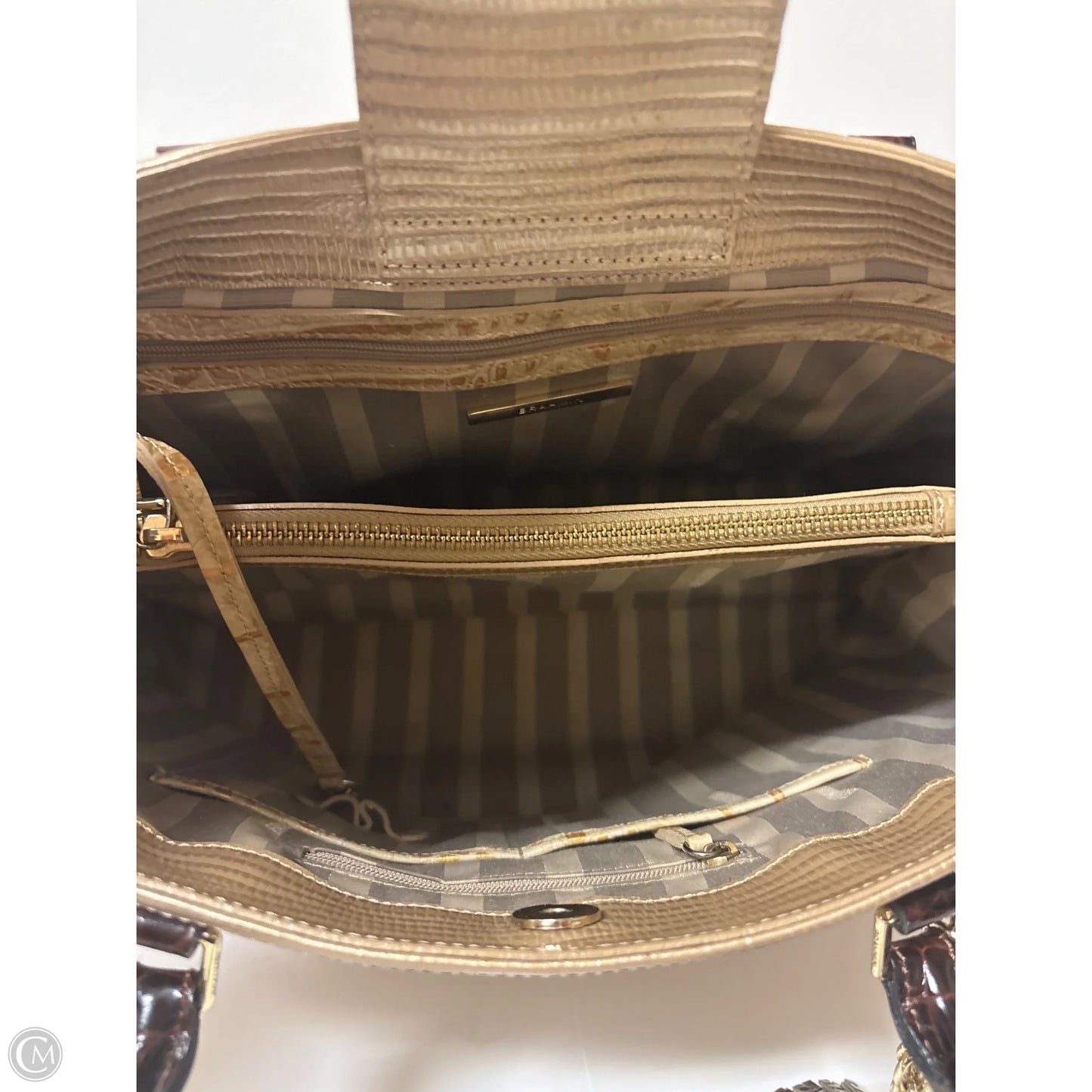 Handbag Designer By Brahmin, Size: Large