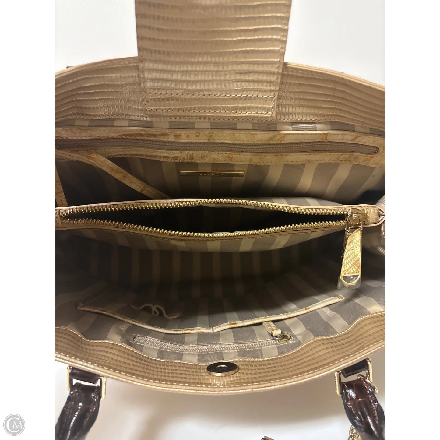 Handbag Designer By Brahmin, Size: Large