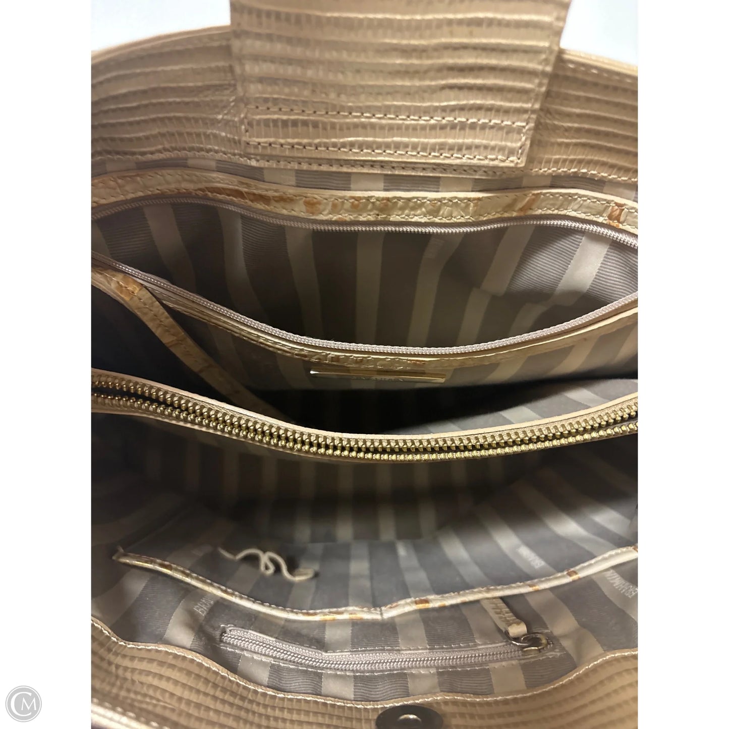 Handbag Designer By Brahmin, Size: Large