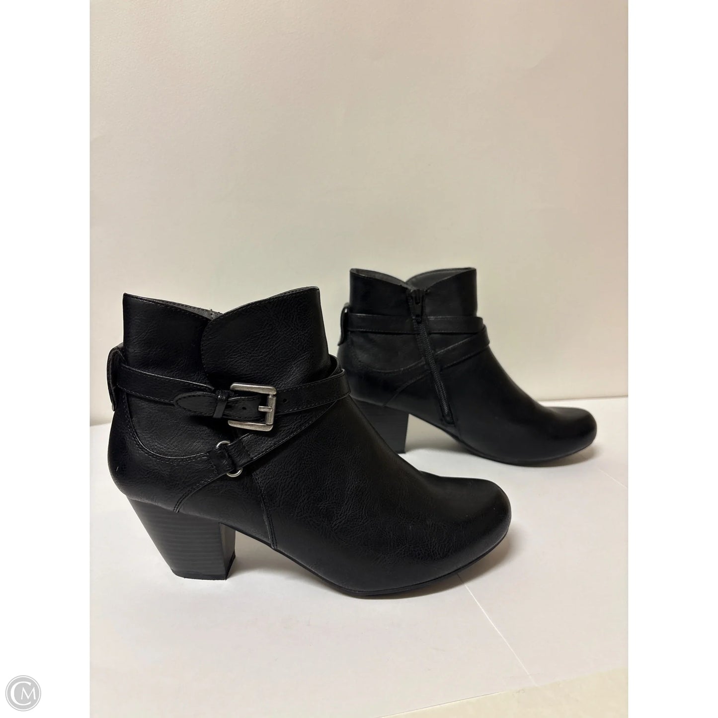 Boots Ankle Heels By Rialto In Black, Size: 8.5
