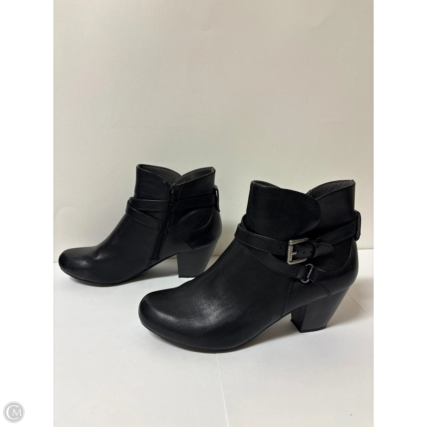 Boots Ankle Heels By Rialto In Black, Size: 8.5