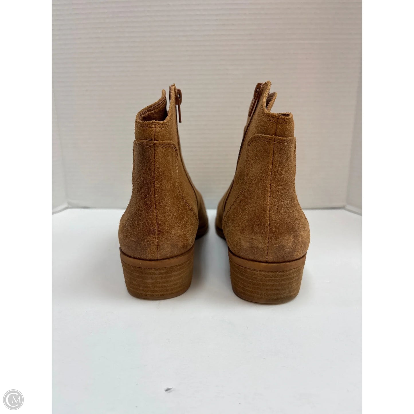 Boots Ankle Heels By Lucky Brand In Brown, Size: 9.5