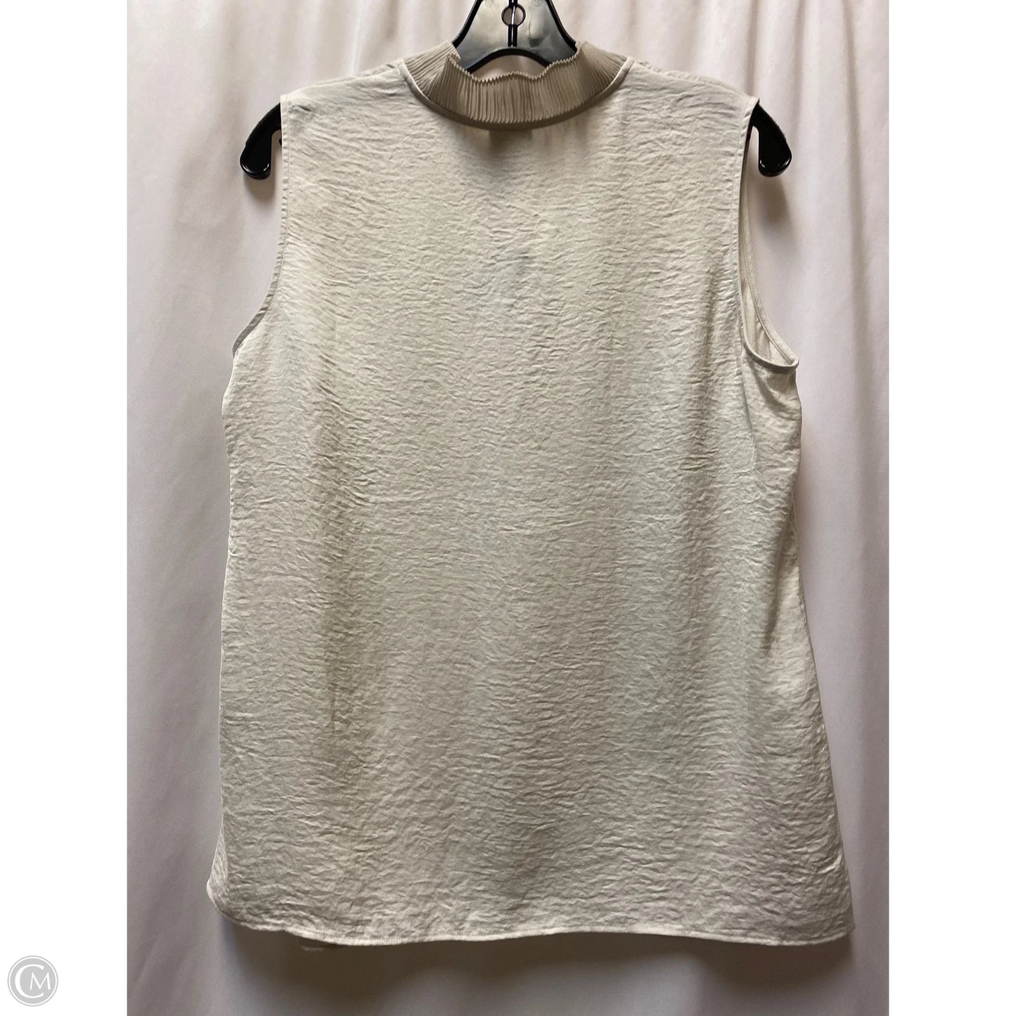 Top Sleeveless By Cabi In Tan, Size: M