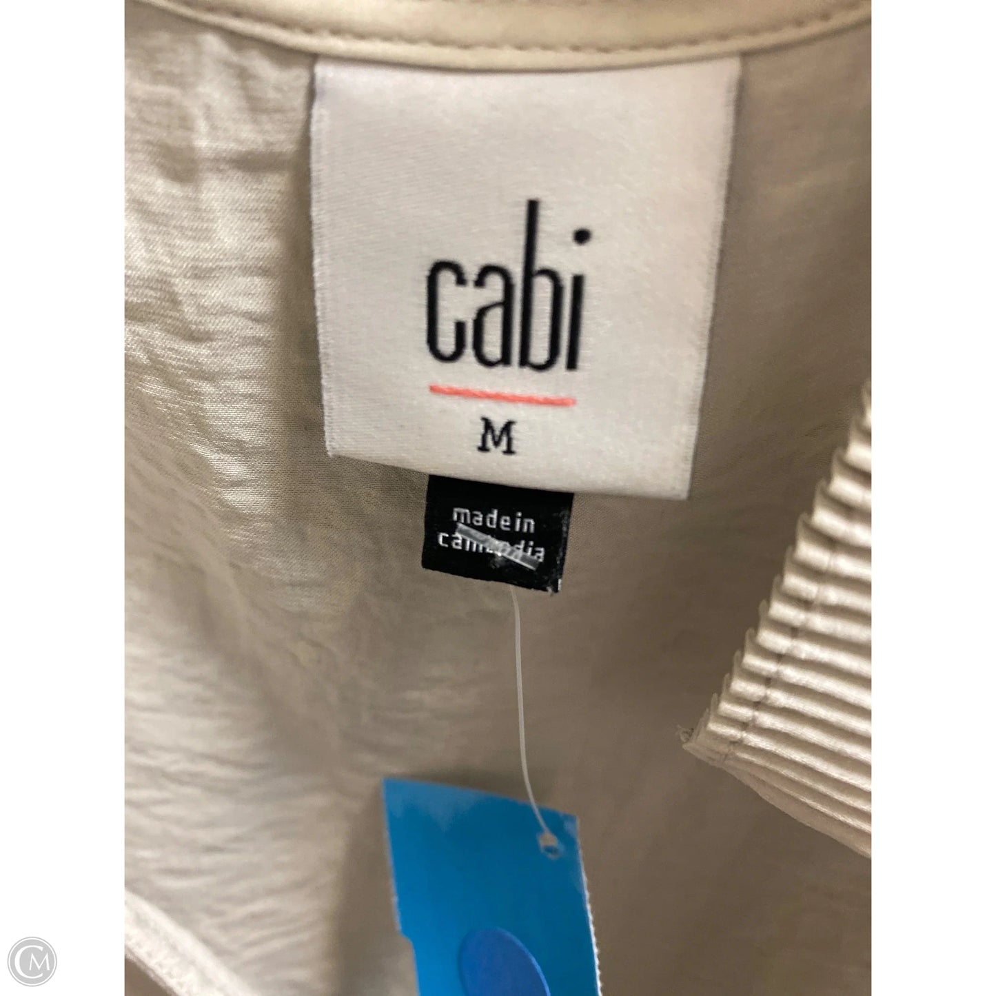 Top Sleeveless By Cabi In Tan, Size: M