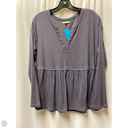 Top Long Sleeve By Maurices In Purple, Size: M