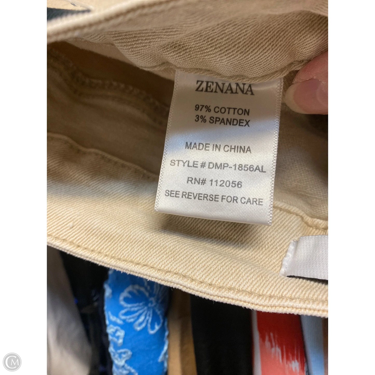 Jeans Wide Leg By Zenana In Tan Denim, Size: L