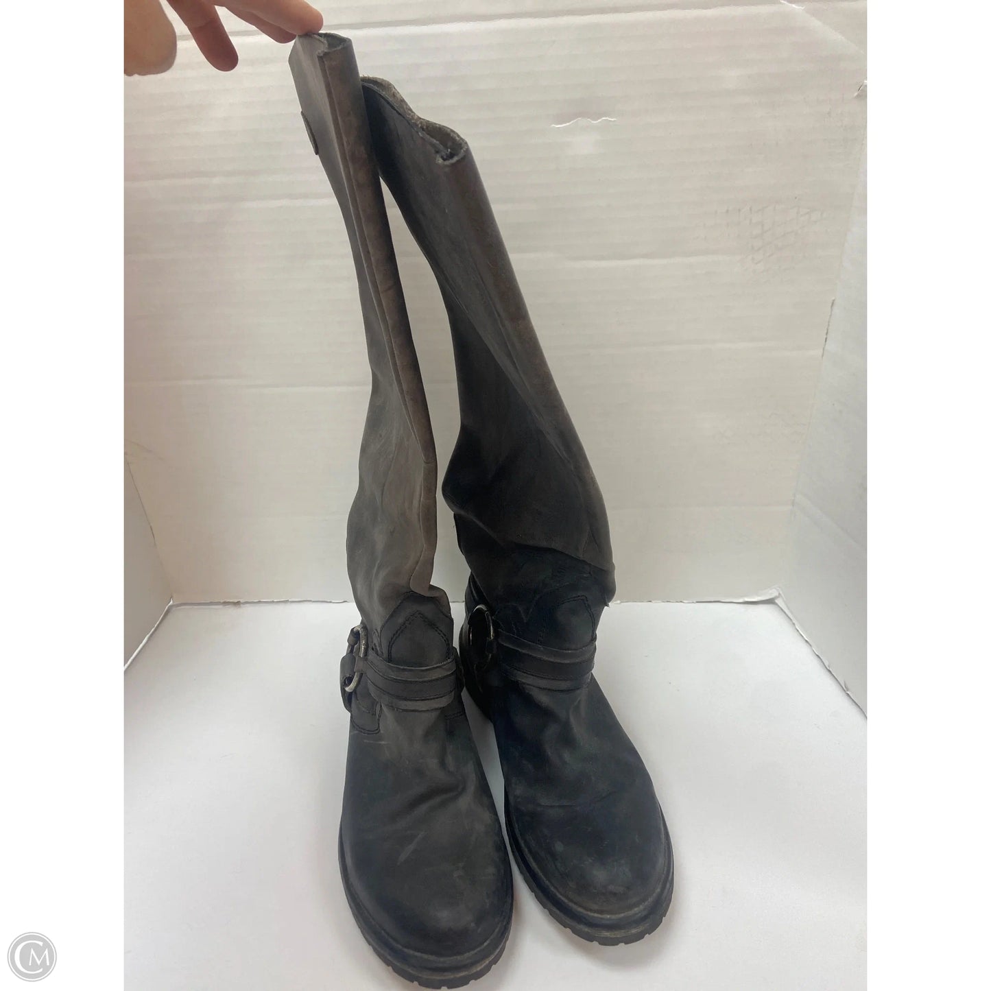 Boots Knee Flats By Steve Madden In Black, Size: 11