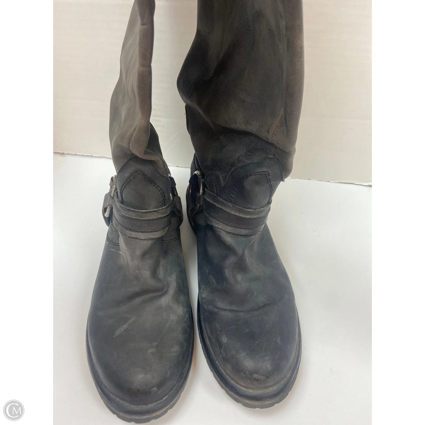 Boots Knee Flats By Steve Madden In Black, Size: 11