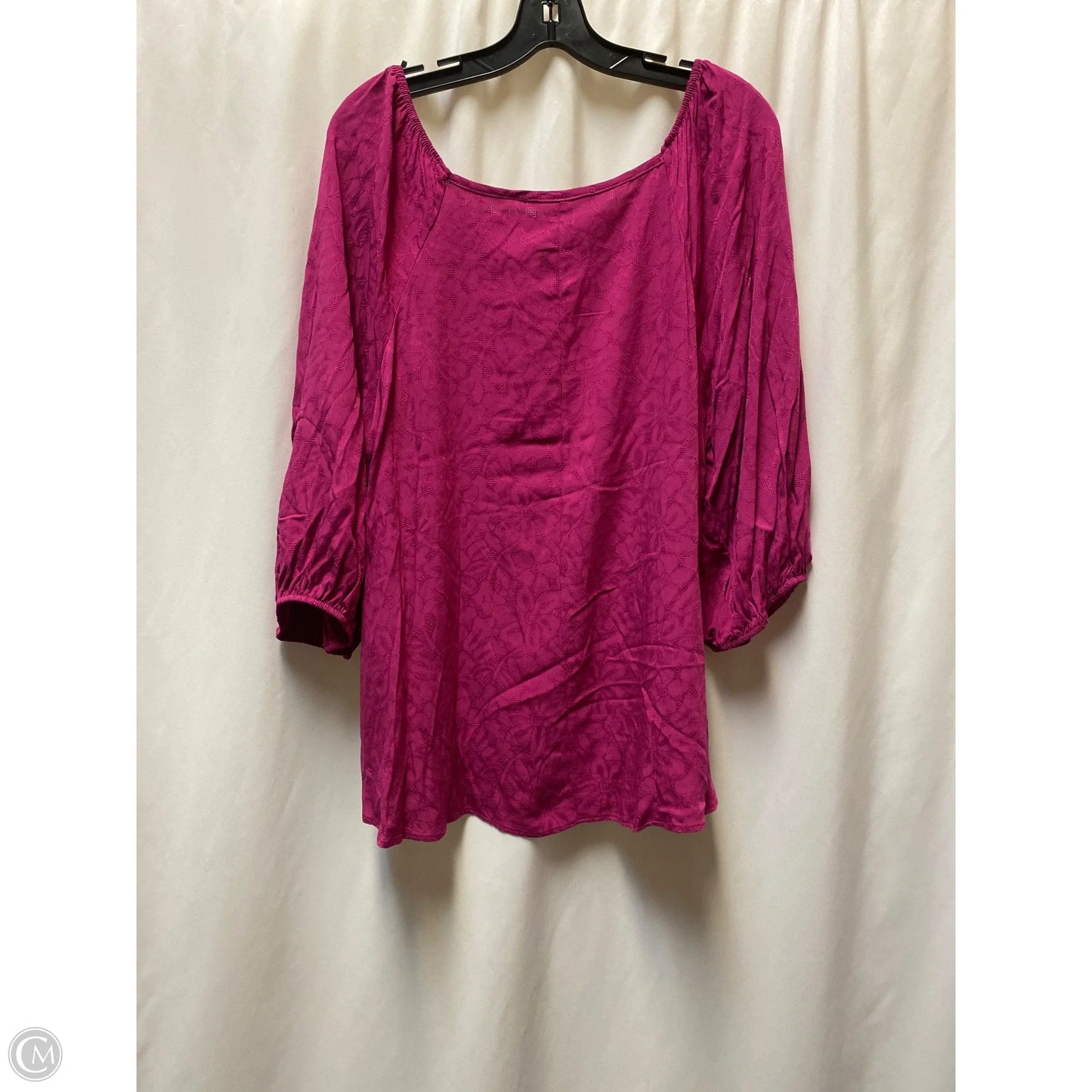 Top Long Sleeve By Chris And Carol In Pink, Size: L
