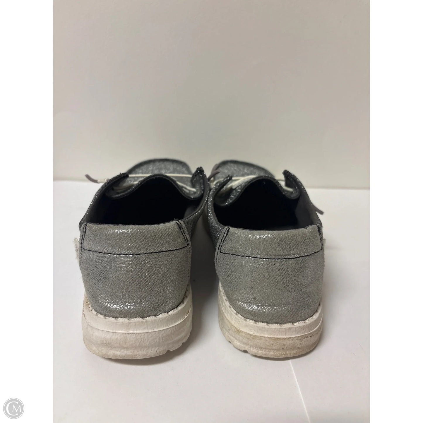 Shoes Flats By Hey Dude In Grey, Size: 7