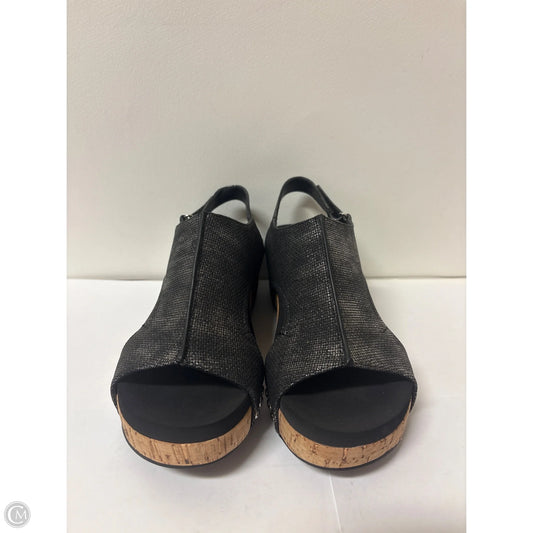 Sandals Heels Block By Corkys In Black, Size: 7