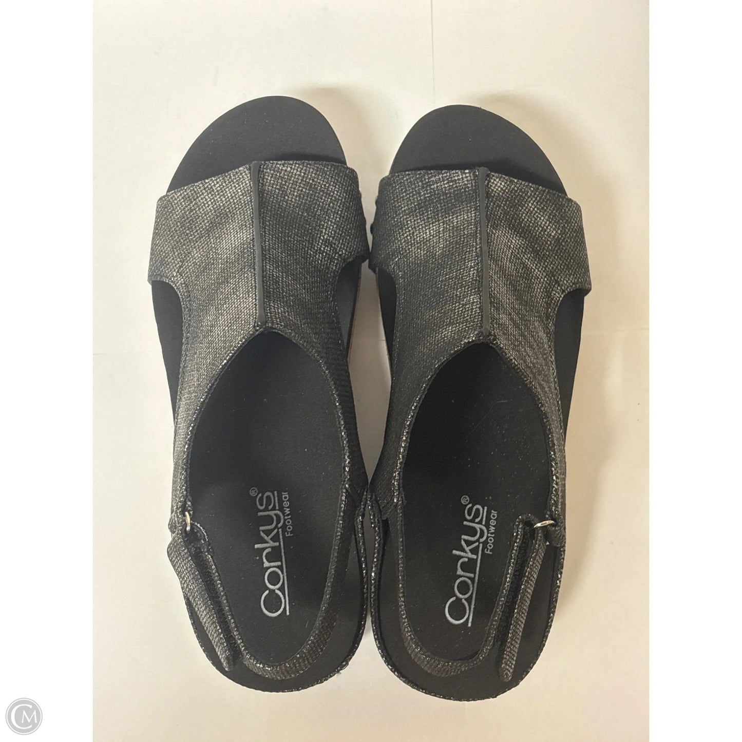 Sandals Heels Block By Corkys In Black, Size: 7
