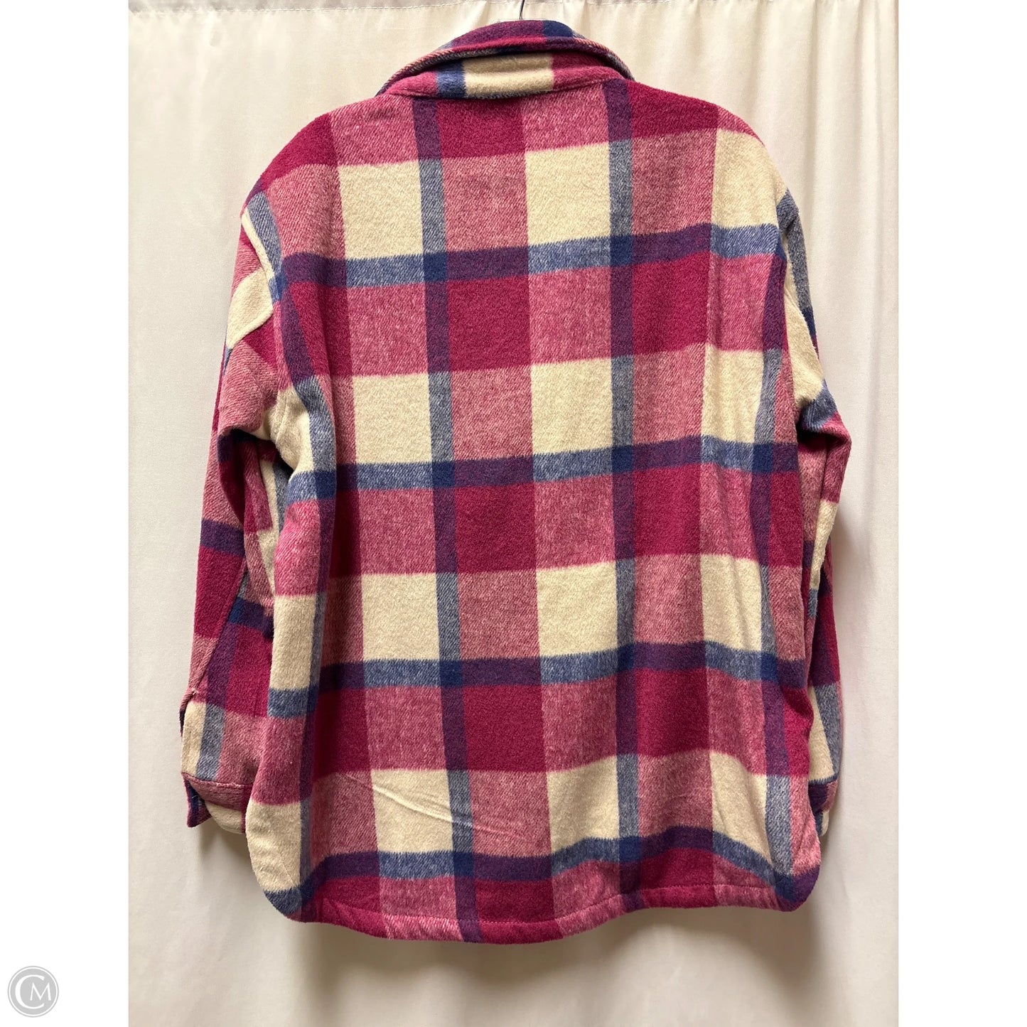 Jacket Shirt By Members Mark In Pink, Size: Xs