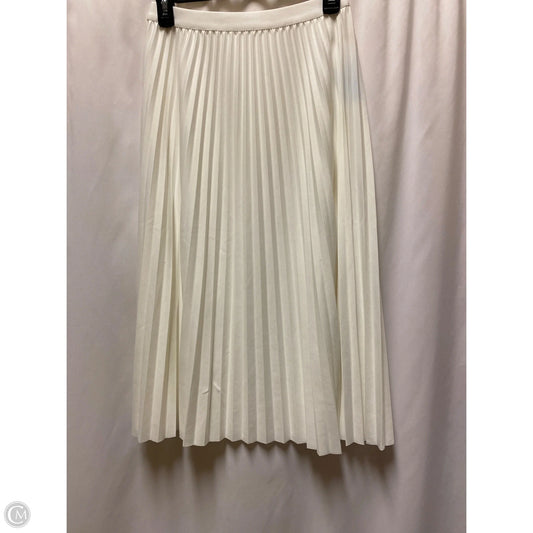 Skirt Midi By Clothes Mentor In White, Size: L