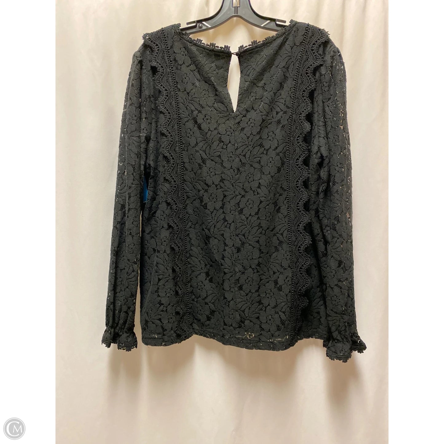 Top Long Sleeve By Clothes Mentor In Black, Size: Xl
