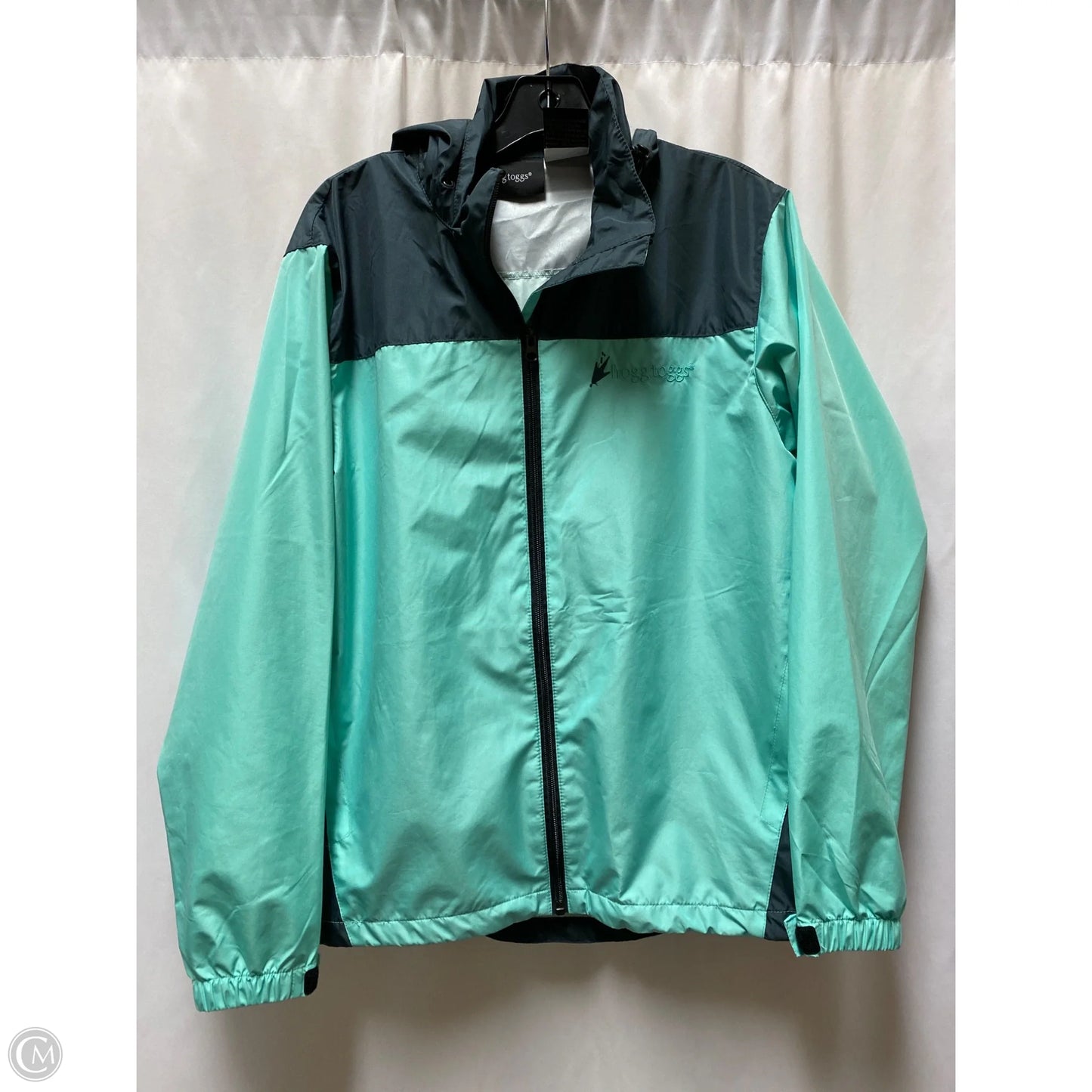 Jacket Windbreaker By Clothes Mentor In Teal, Size: S