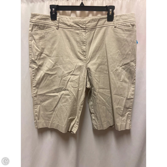Shorts By Talbots In Tan, Size: 16