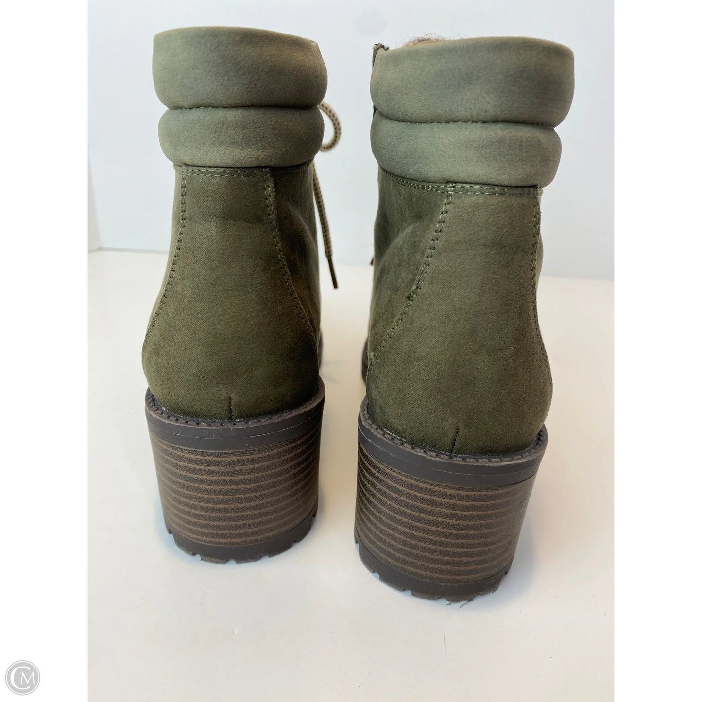 Boots Ankle Heels By Maurices In Green, Size: 8
