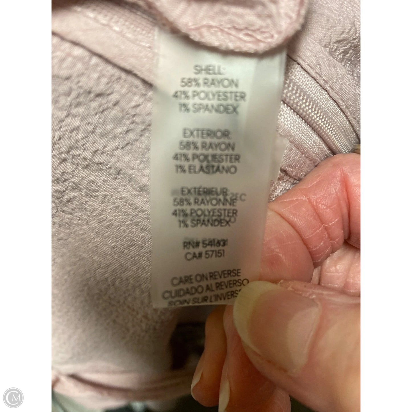 Jumpsuit By Calvin Klein In Pink, Size: L