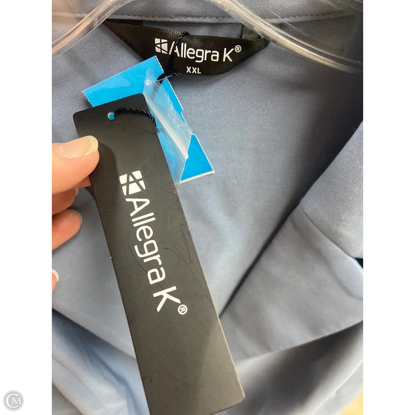 Skirt Suit 2pc By Allegra K In Blue, Size: Xxl