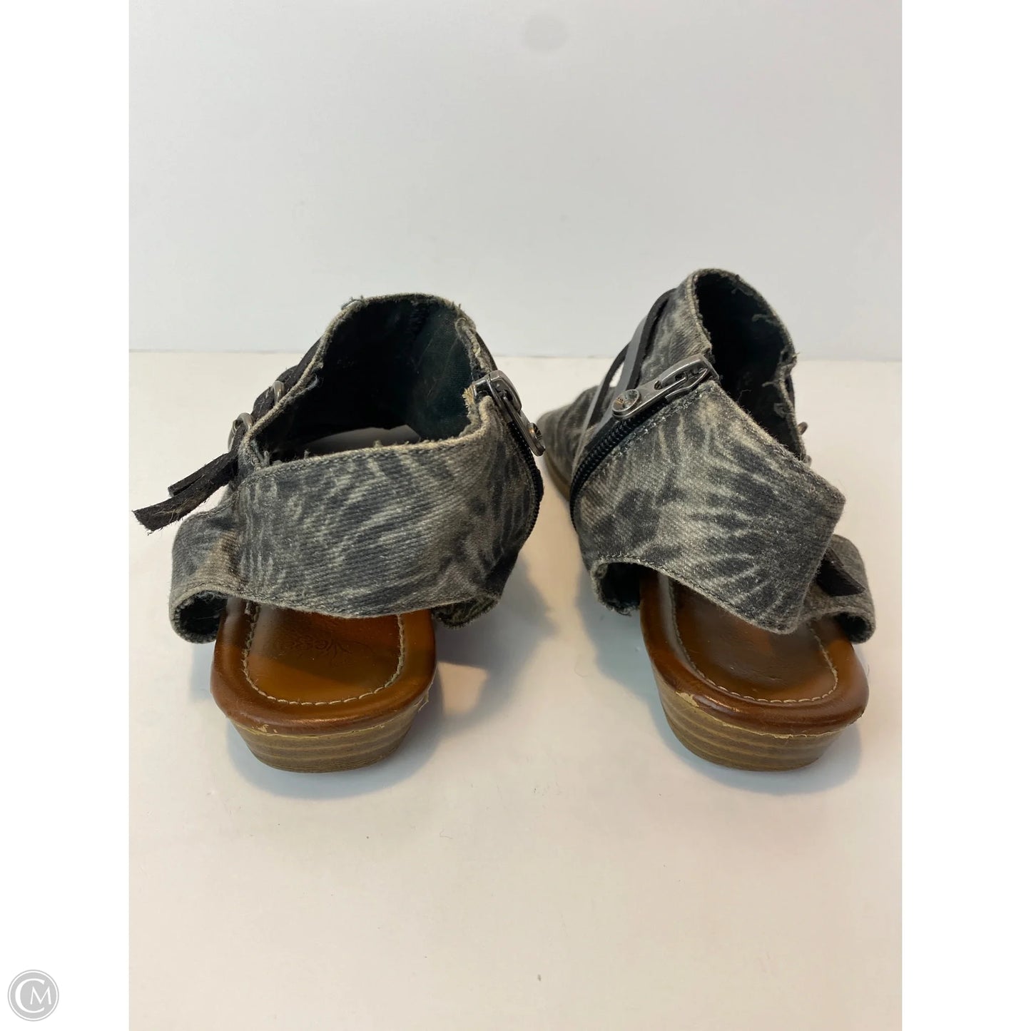 Sandals Flats By Blowfish In Grey, Size: 8.5