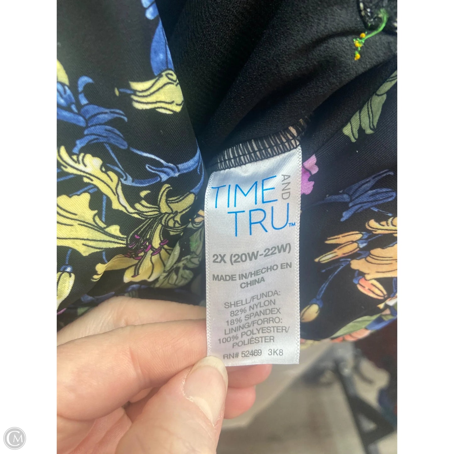 Swimsuit By Time And Tru In Black, Size: 2x