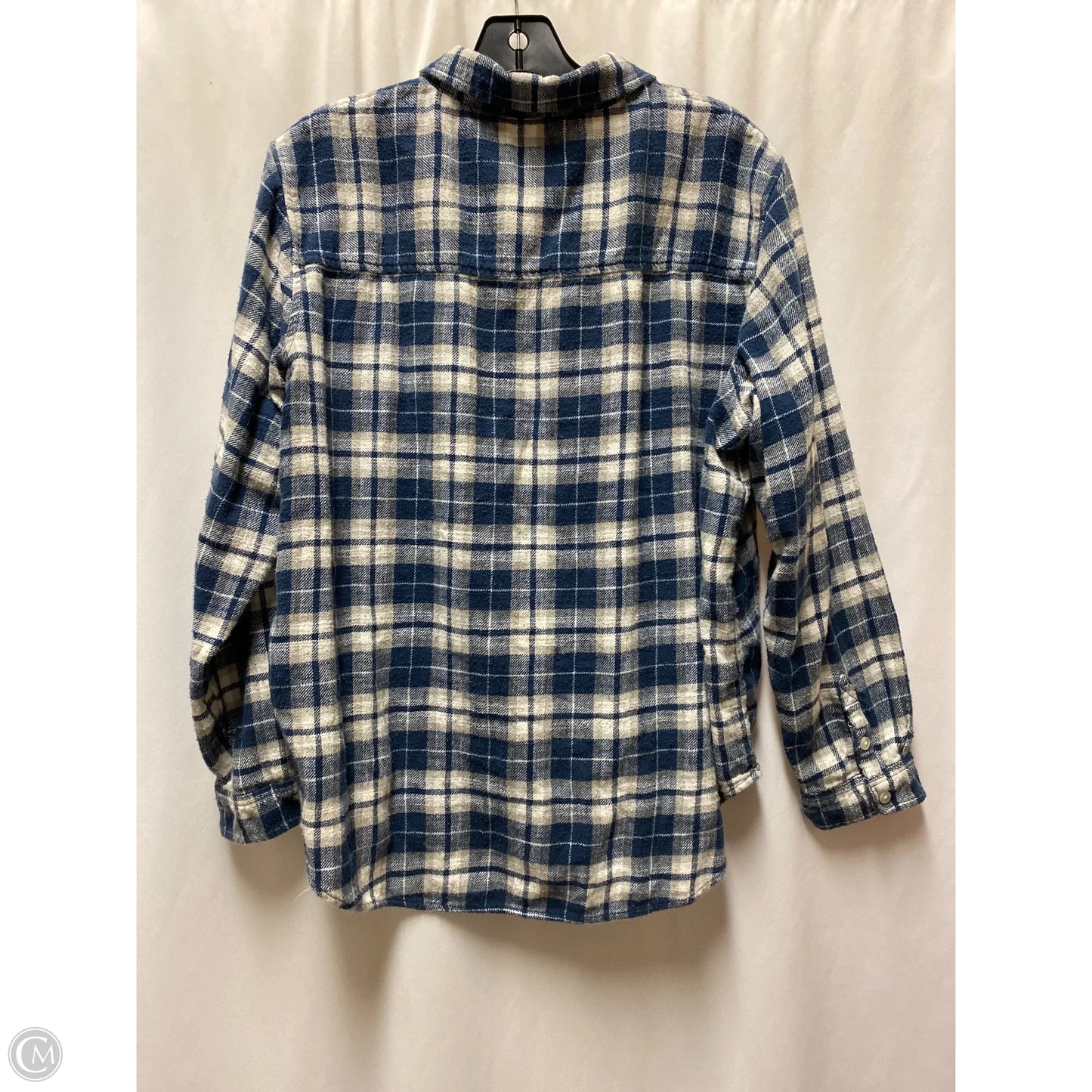Top Long Sleeve By American Eagle In Blue, Size: L