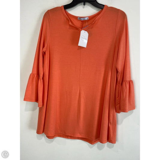 Top Long Sleeve By Clothes Mentor In Orange, Size: S