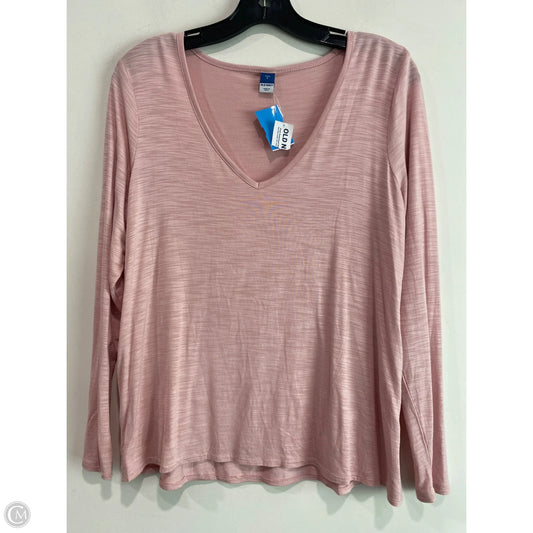 Top Long Sleeve By Old Navy In Pink, Size: S