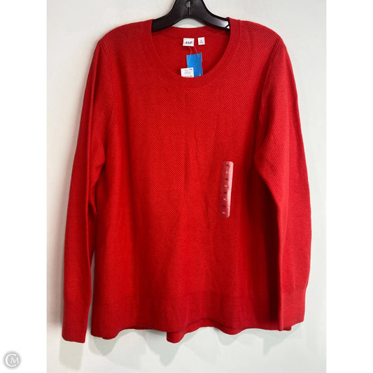 Top Long Sleeve By Gap In Red, Size: Xl