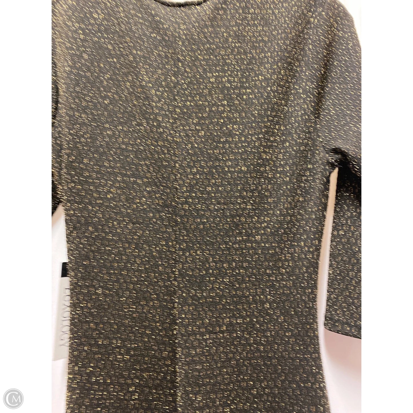 Dress Casual Midi By Luxology In Gold, Size: M