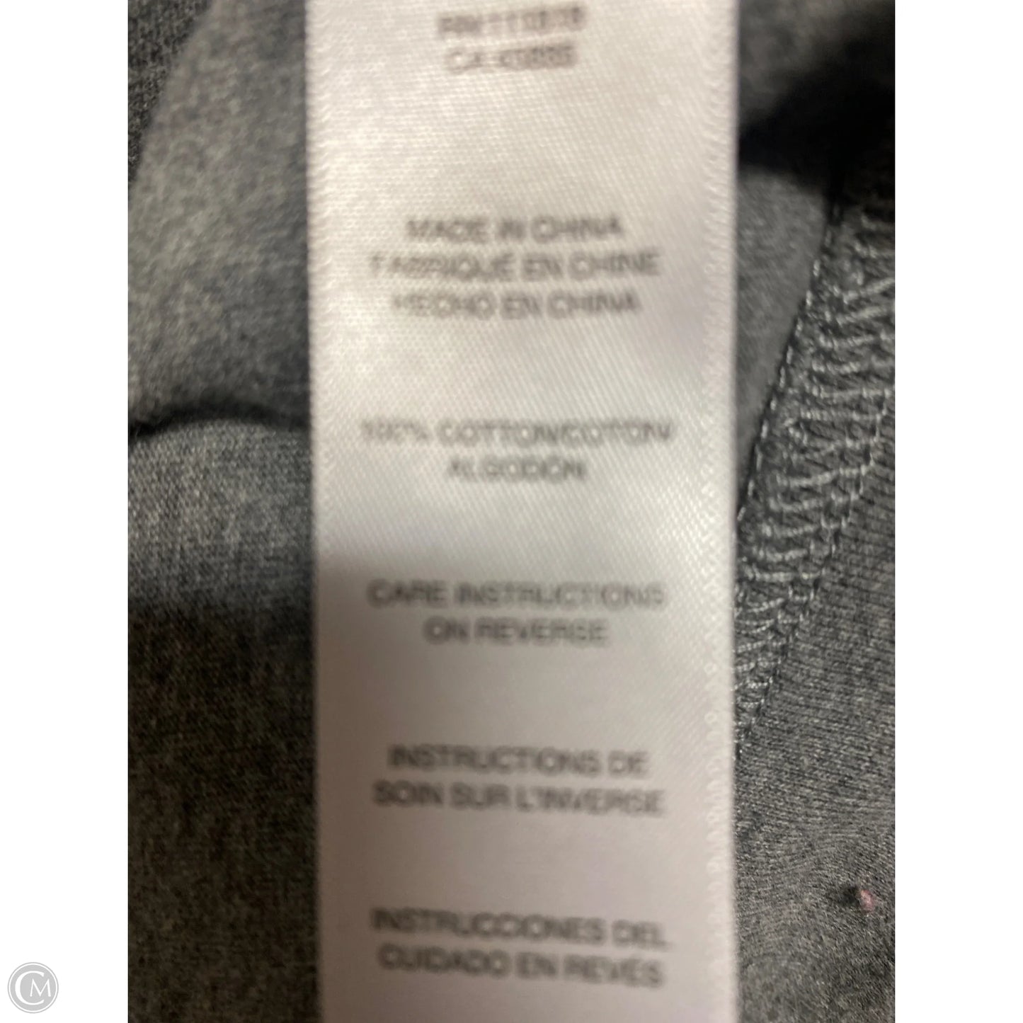 Top Long Sleeve By Michael By Michael Kors In Grey, Size: L