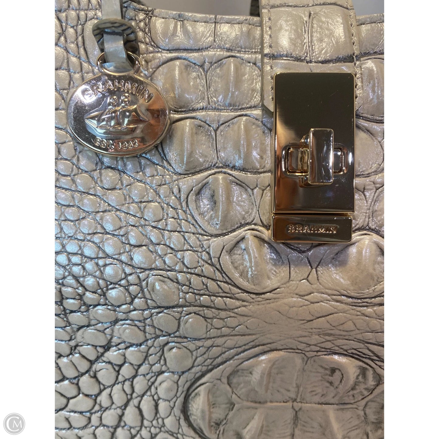 Handbag Designer By Brahmin, Size: Large