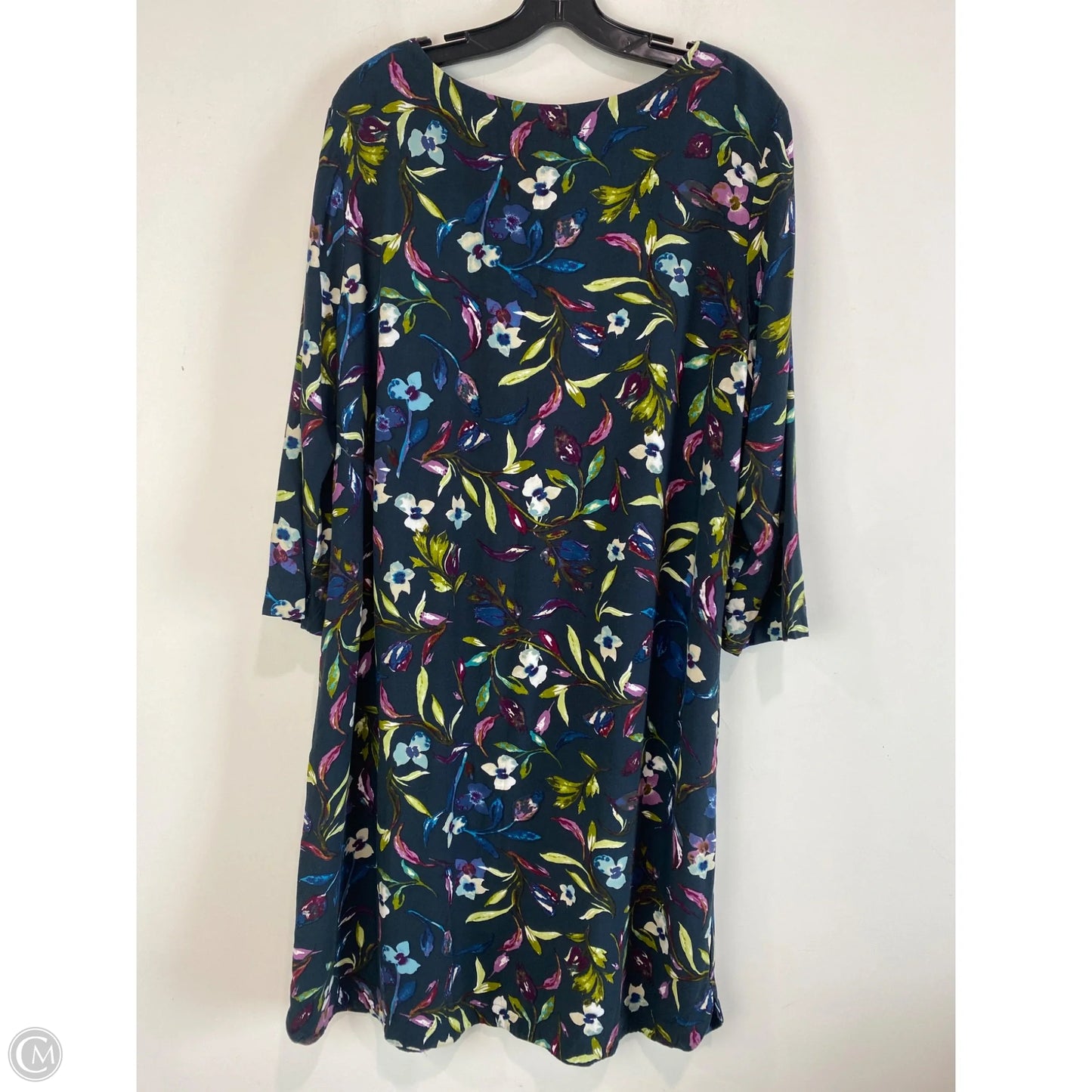 Dress Casual Midi By J. Jill In Navy, Size: Xl