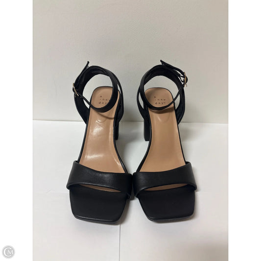 Shoes Heels Block By A New Day In Black, Size: 10