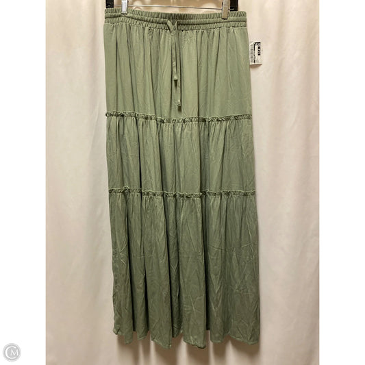 Skirt Maxi By Clothes Mentor In Green, Size: L