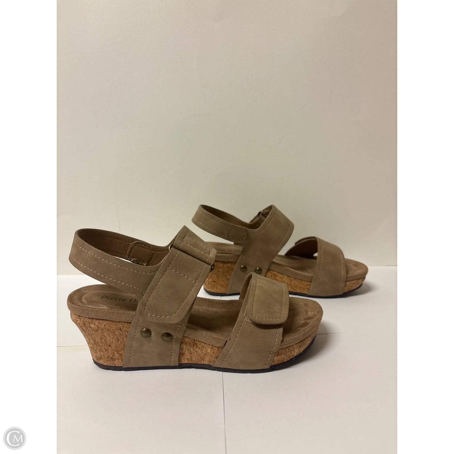 Sandals Heels Block By Pierre Dumas In Brown, Size: 6.5