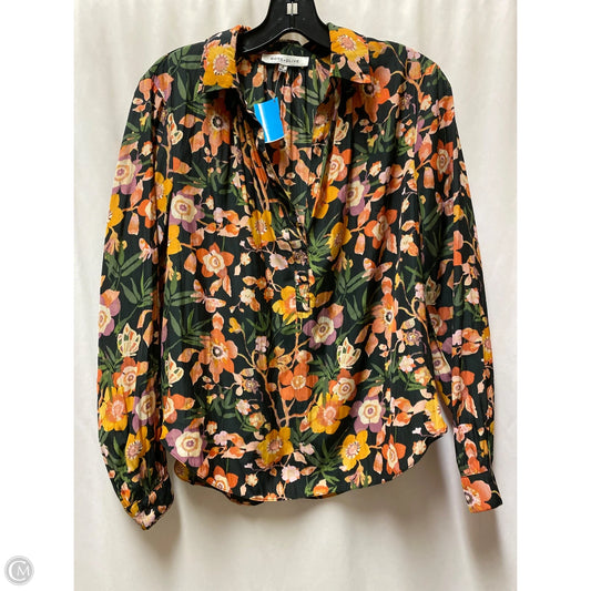 Top Long Sleeve By Rose And Olive In Floral Print, Size: S