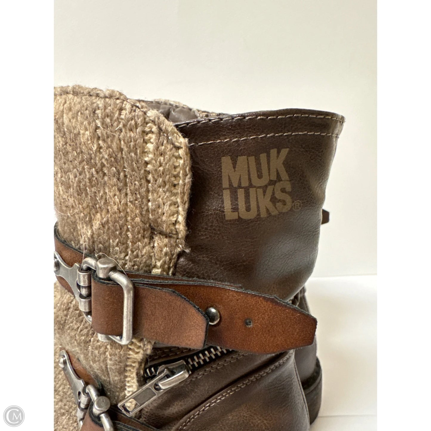 Boots Ankle Flats By Muk Luks In Brown, Size: 7
