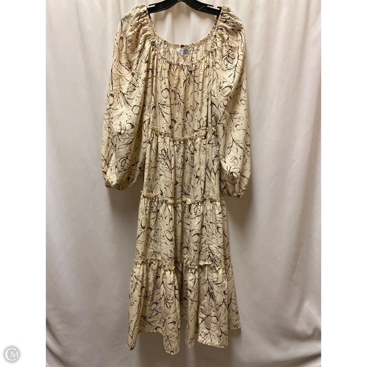 Dress Casual Maxi By Clothes Mentor In Cream, Size: M