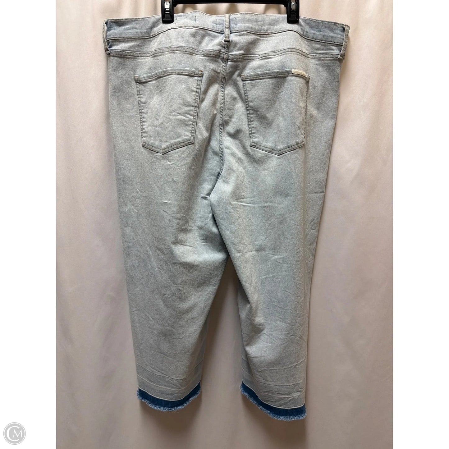 Jeans Cropped By Jessica Simpson In Blue Denim, Size: 22