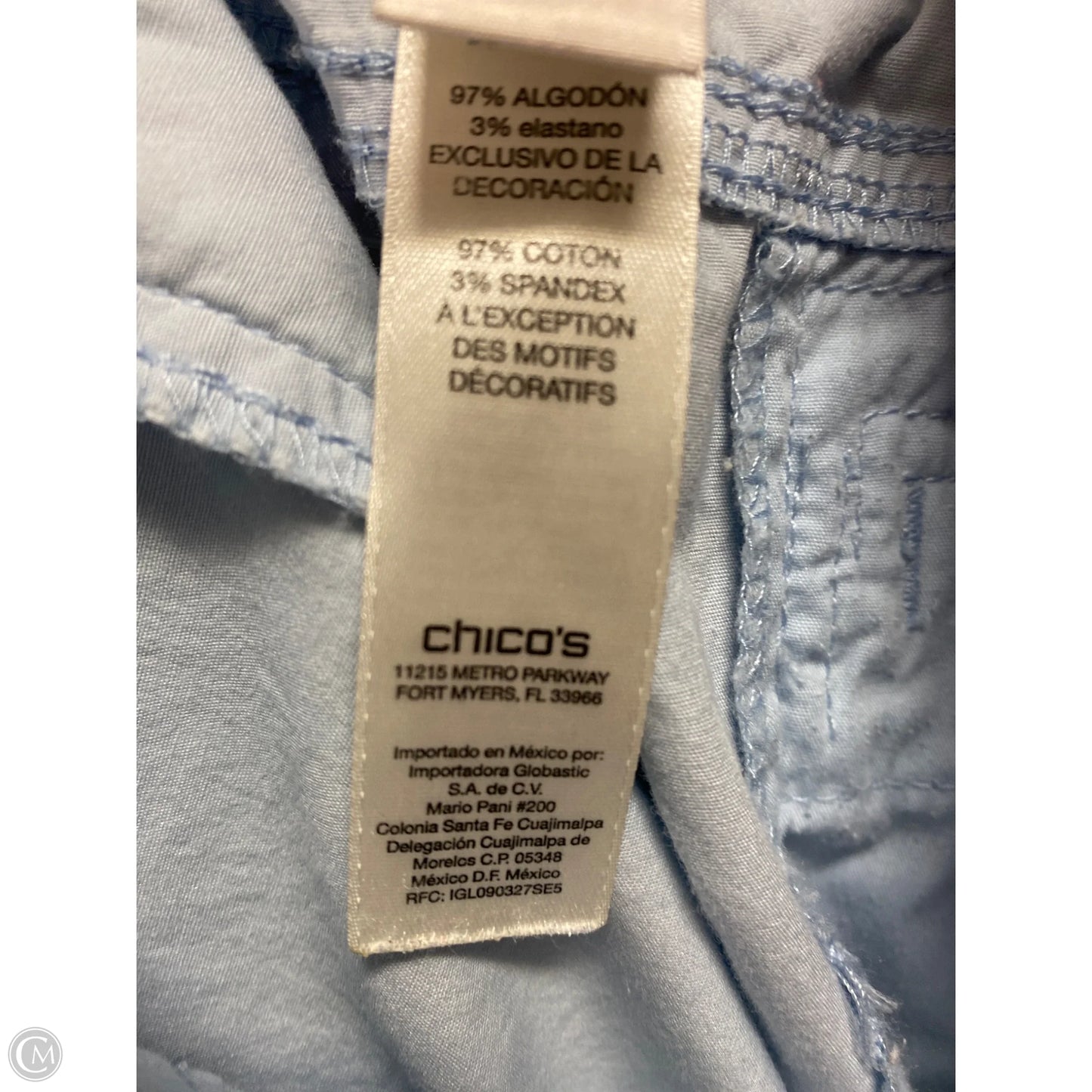 Pants Joggers By Chicos In Blue, Size: M