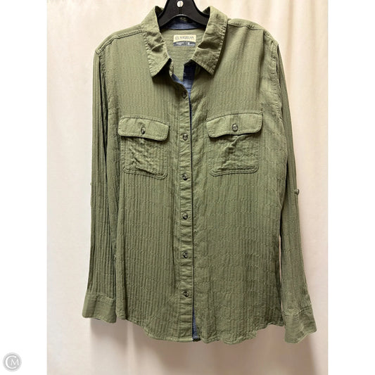 Top Long Sleeve By Magellan In Green, Size: Xl