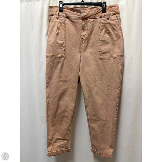 Jeans Straight By Eloquii In Red Denim, Size: 14