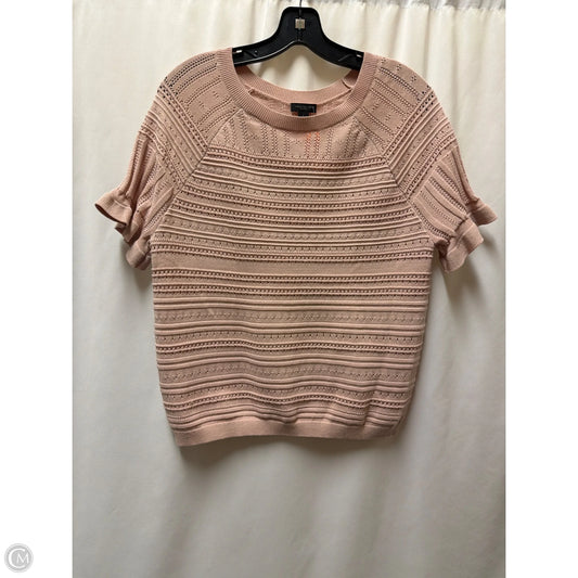 Sweater By Ann Taylor In Pink, Size: L
