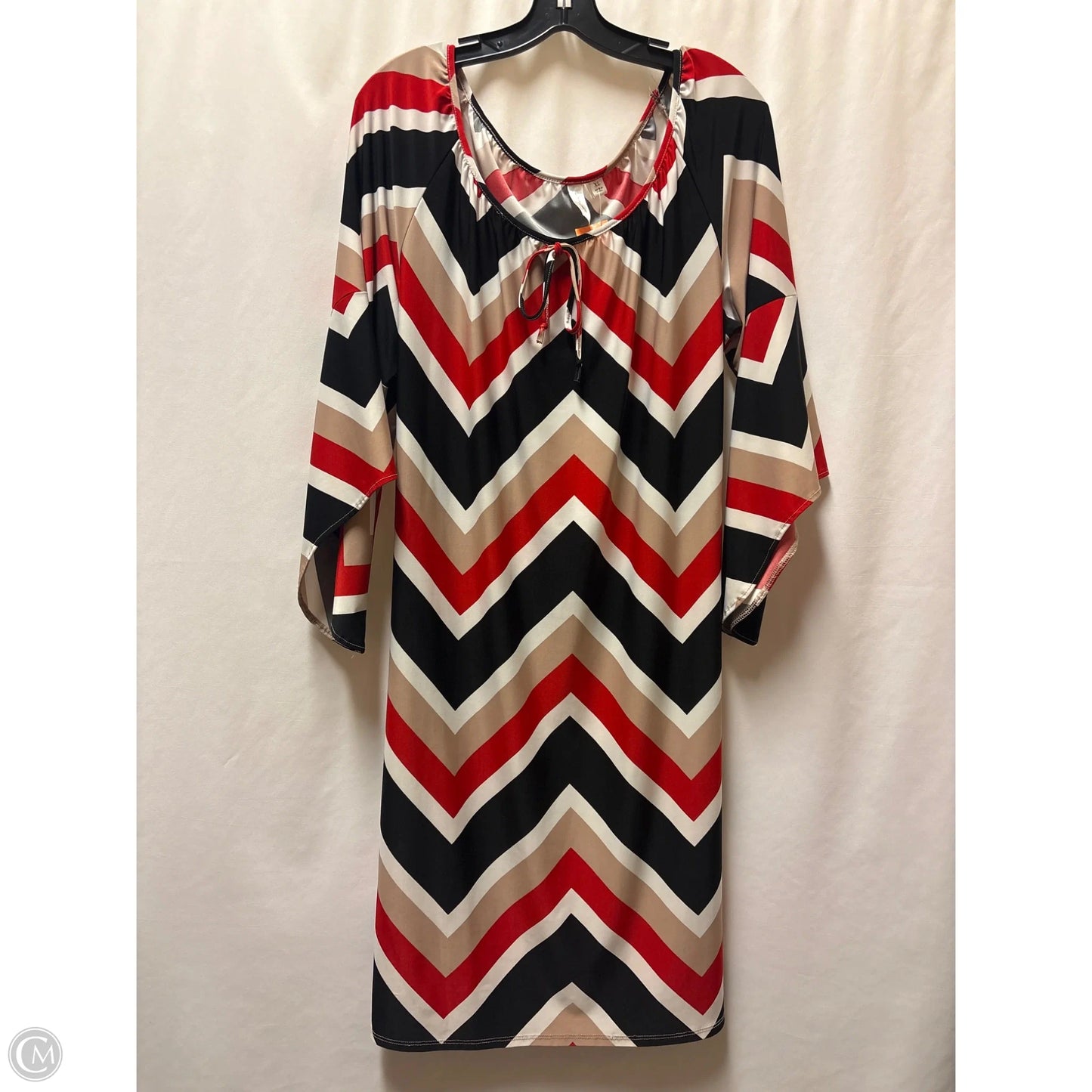 Dress Casual Midi By Tacera In Red, Size: Xl