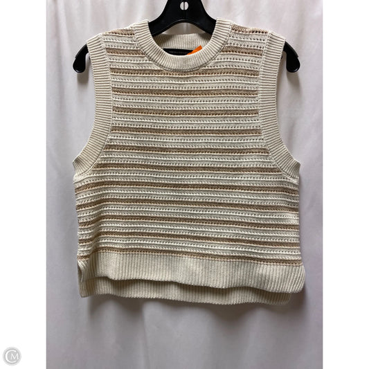 Vest Sweater By French Connection In Tan, Size: M