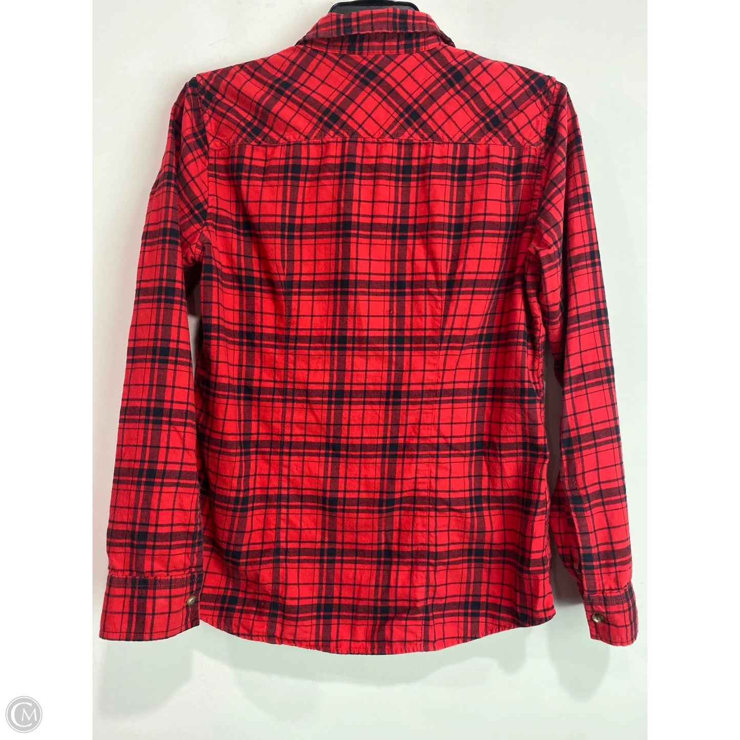 Top Long Sleeve By Eddie Bauer In Red, Size: S